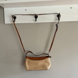 Vera Bradley Elegant Tan and Brown Woven Shoulder Bag brand new